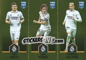 Sticker Toni Kroos / Luka Modrić / Federico Valverde - FIFA 365: 2022-2023 n. 171 - Panini