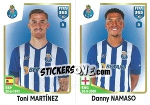 Sticker Toni Martínez / Danny Namaso - FIFA 365: 2022-2023 n. 402 - Panini