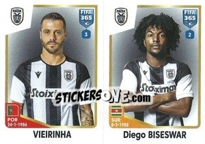 Sticker Vieirinha / Diego Biseswar - FIFA 365: 2022-2023 n. 285 - Panini