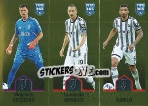 Sticker Wojciech Szczęsny / Leonardo Bonucci / Danilo - FIFA 365: 2022-2023 - Panini
