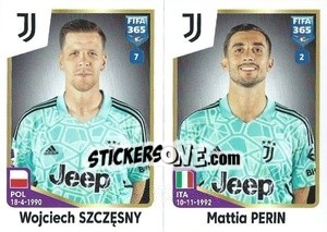 Sticker Wojciech Szczęsny / Mattia Perin - FIFA 365: 2022-2023 n. 310 - Panini