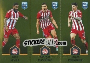 Sticker Yann M’Vila / Giorgos Masouras / James Rodríguez - FIFA 365: 2022-2023 n. 267 - Panini
