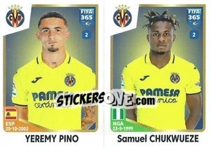 Cromo Yéremi Pino / Samuel Chukwueze - FIFA 365: 2022-2023 - Panini