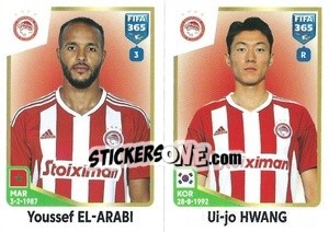 Sticker Youssef El-Arabi / Ui-jo Hwang - FIFA 365: 2022-2023 n. 275 - Panini