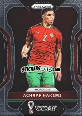 Sticker Achraf Hakimi - FIFA World Cup Qatar 2022. Prizm - Panini