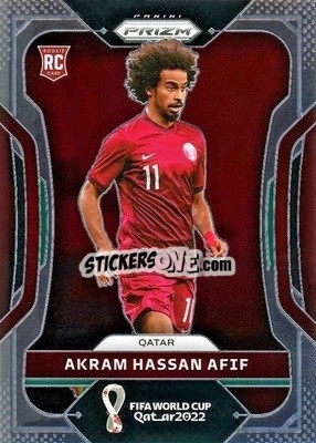 Cromo Akram Hassan Afif - FIFA World Cup Qatar 2022. Prizm - Panini
