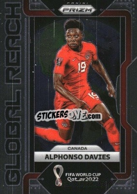 Sticker Alphonso Davies - FIFA World Cup Qatar 2022. Prizm - Panini