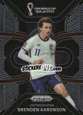 Sticker Brenden Aaronson - FIFA World Cup Qatar 2022. Prizm - Panini