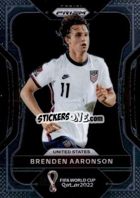 Figurina Brenden Aaronson - FIFA World Cup Qatar 2022. Prizm - Panini