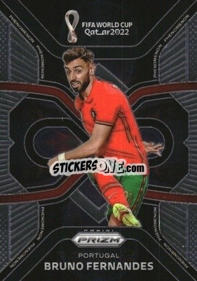 Figurina Bruno Fernandes - FIFA World Cup Qatar 2022. Prizm - Panini