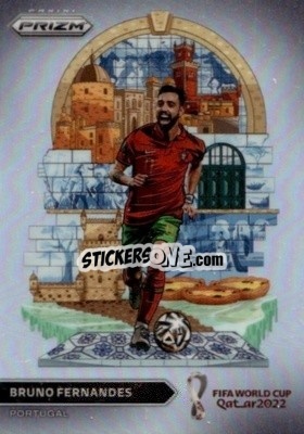 Sticker Bruno Fernandes - FIFA World Cup Qatar 2022. Prizm - Panini
