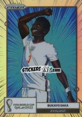 Figurina Bukayo Saka - FIFA World Cup Qatar 2022. Prizm - Panini