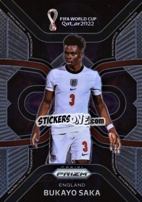 Sticker Bukayo Saka - FIFA World Cup Qatar 2022. Prizm - Panini