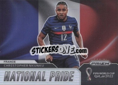 Sticker Christopher Nkunku - FIFA World Cup Qatar 2022. Prizm - Panini