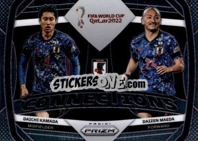 Sticker Daichi Kamada/Daizen Maeda - FIFA World Cup Qatar 2022. Prizm - Panini