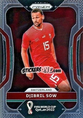 Figurina Djibril Sow - FIFA World Cup Qatar 2022. Prizm - Panini