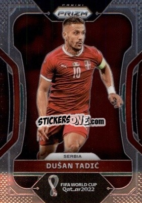 Figurina Dusan Tadic - FIFA World Cup Qatar 2022. Prizm - Panini