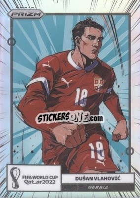 Sticker Dusan Vlahovic - FIFA World Cup Qatar 2022. Prizm - Panini