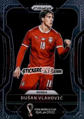 Cromo Dusan Vlahovic - FIFA World Cup Qatar 2022. Prizm - Panini