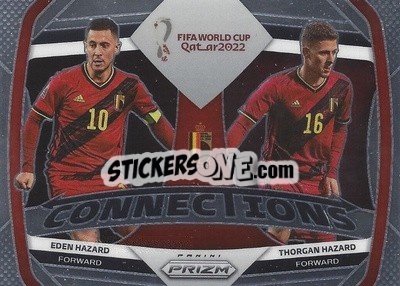 Figurina Eden Hazard/Thorgan Hazard - FIFA World Cup Qatar 2022. Prizm - Panini