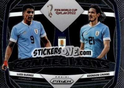 Sticker Edinson Cavani/Luis Suarez - FIFA World Cup Qatar 2022. Prizm - Panini