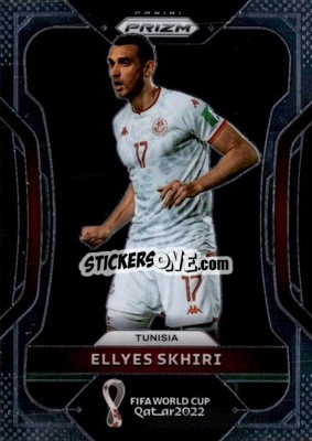 Sticker Ellyes Skhiri - FIFA World Cup Qatar 2022. Prizm - Panini