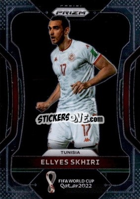 Figurina Ellyes Skhiri - FIFA World Cup Qatar 2022. Prizm - Panini