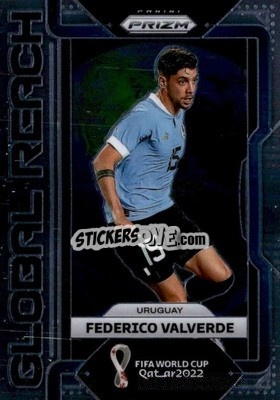 Cromo Federico Valverde - FIFA World Cup Qatar 2022. Prizm - Panini