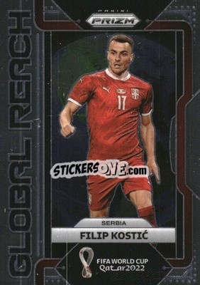 Sticker Filip Kostic - FIFA World Cup Qatar 2022. Prizm - Panini