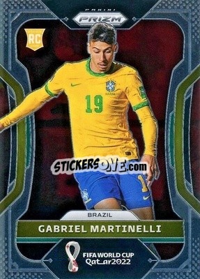 Sticker Gabriel Martinelli - FIFA World Cup Qatar 2022. Prizm - Panini