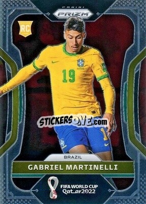 Cromo Gabriel Martinelli - FIFA World Cup Qatar 2022. Prizm - Panini