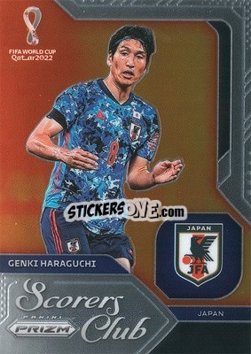 Sticker Genki Haraguchi - FIFA World Cup Qatar 2022. Prizm - Panini
