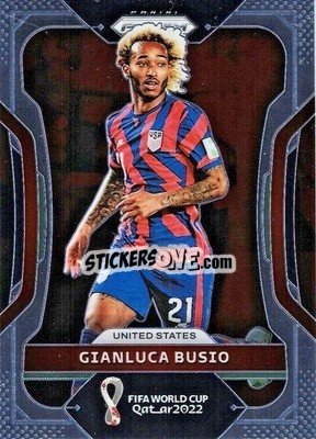 Sticker Gianluca Busio - FIFA World Cup Qatar 2022. Prizm - Panini