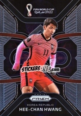 Sticker Hee-chan Hwang - FIFA World Cup Qatar 2022. Prizm - Panini