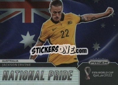 Sticker Jackson Irvine - FIFA World Cup Qatar 2022. Prizm - Panini