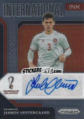 Sticker Jannik Vestergaard - FIFA World Cup Qatar 2022. Prizm - Panini