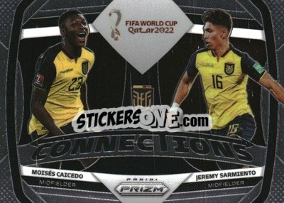 Sticker Jeremy Sarmiento/Moises Caicedo - FIFA World Cup Qatar 2022. Prizm - Panini