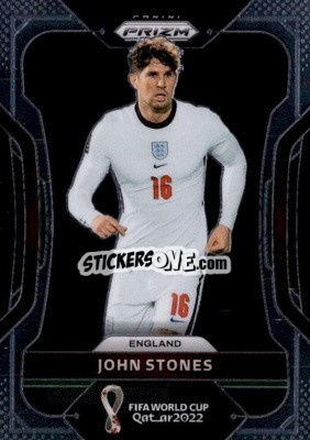 Sticker John Stones - FIFA World Cup Qatar 2022. Prizm - Panini