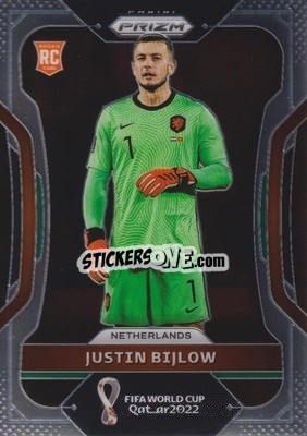 Sticker Justin Bijlow - FIFA World Cup Qatar 2022. Prizm - Panini