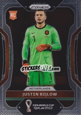 Figurina Justin Bijlow - FIFA World Cup Qatar 2022. Prizm - Panini