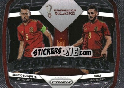 Sticker KokeSergio/Busquets - FIFA World Cup Qatar 2022. Prizm - Panini
