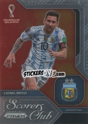 Sticker Lionel Messi - FIFA World Cup Qatar 2022. Prizm - Panini