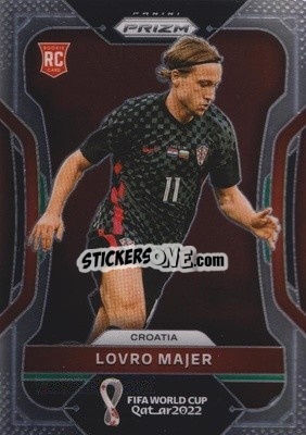 Sticker Lovro Majer - FIFA World Cup Qatar 2022. Prizm - Panini