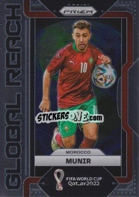 Sticker Munir - FIFA World Cup Qatar 2022. Prizm - Panini