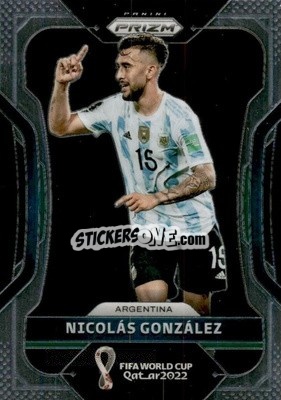Sticker Nicolas Gonzalez - FIFA World Cup Qatar 2022. Prizm - Panini