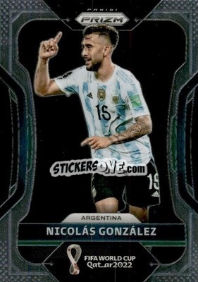 Figurina Nicolas Gonzalez - FIFA World Cup Qatar 2022. Prizm - Panini