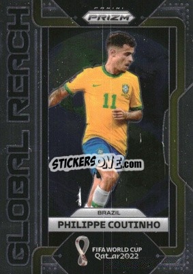 Figurina Philippe Coutinho - FIFA World Cup Qatar 2022. Prizm - Panini