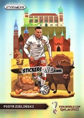 Sticker Piotr Zielinski - FIFA World Cup Qatar 2022. Prizm - Panini