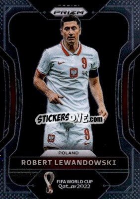 Figurina Robert Lewandowski - FIFA World Cup Qatar 2022. Prizm - Panini