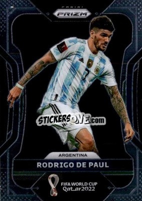 Cromo Rodrigo de Paul - FIFA World Cup Qatar 2022. Prizm - Panini